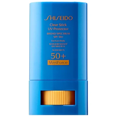 Shop Shiseido Clear Stick Uv Protector Wetforce Broad Spectrum Sunscreen Spf 50+ 0.52 oz/ 15 G