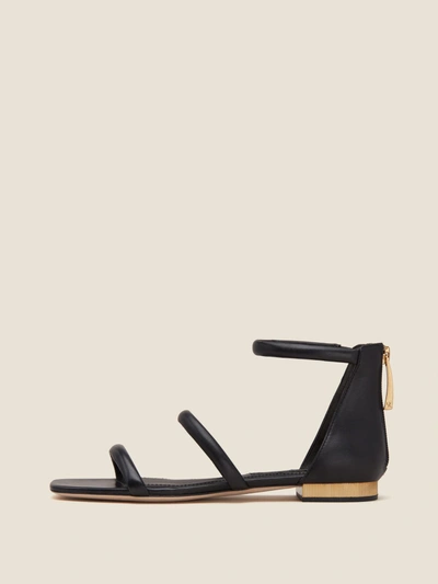 Shop Donna Karan Galina Leather Sandal In Black