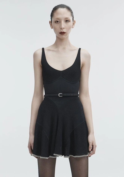 Shop Alexander Wang Ballchain Cami Dress In Black
