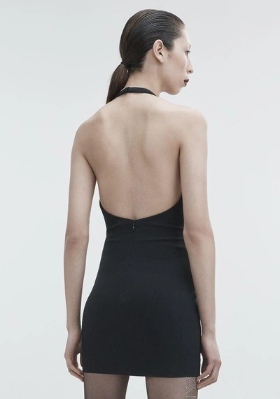 Shop Alexander Wang Halter Mini Dress In Black