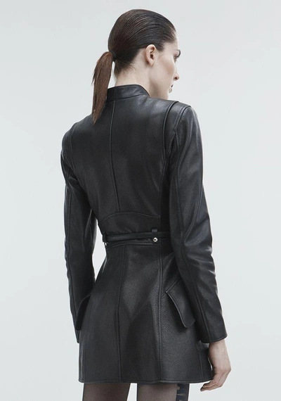 Shop Alexander Wang Moto Trench In Black