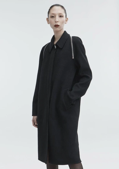 Shop Alexander Wang Wool Car Coat In Black