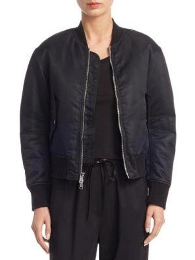 Shop 3.1 Phillip Lim / フィリップ リム Lace-up Bomber Jacket In Black