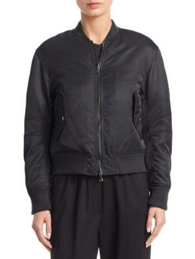 Shop 3.1 Phillip Lim / フィリップ リム Lace-up Bomber Jacket In Black