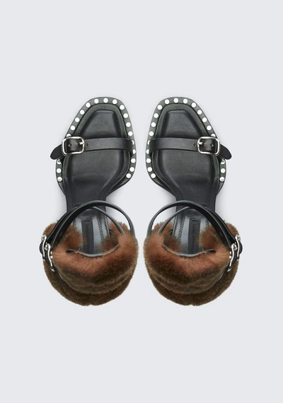 Shop Alexander Wang Brea High Heel Sandal In Black