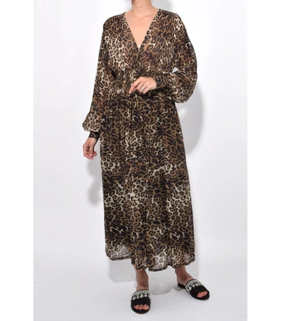 Shop Nili Lotan Leopard Print Brienne Dress