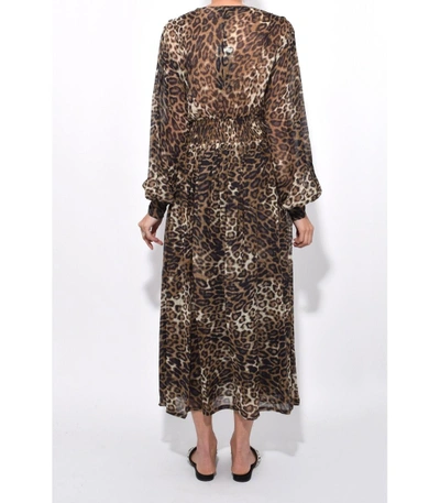 Shop Nili Lotan Leopard Print Brienne Dress