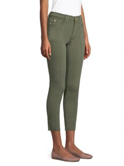 Shop 7 For All Mankind Roxanne Skinny Ankle Jeans In Army Green