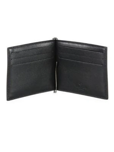 Shop Valentino Rockstud Billfold Calf Leather Wallet In Black