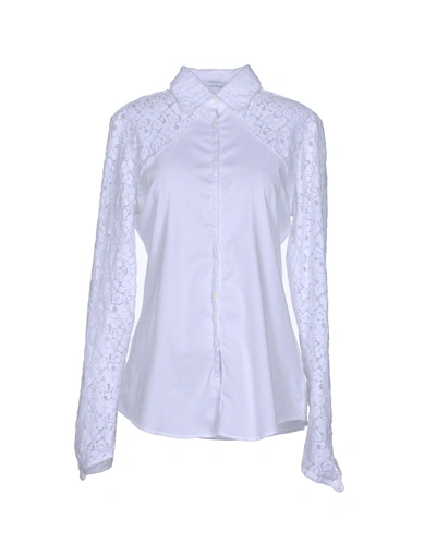 Shop Aglini Lace Shirts & Blouses In White