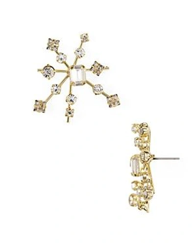 Shop Rj Graziano Starburst Stud Earrings In Gold