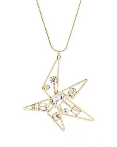 Shop Rj Graziano Abstract Star Pendant Necklace, 28 In Gold