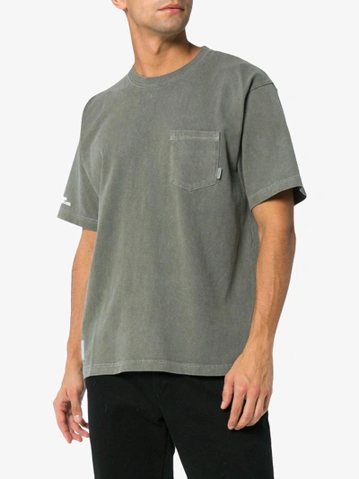 Shop Wtaps Loopwheel Chest Pocket T-shirt In Green