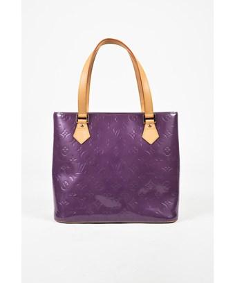 louis vuitton purple patent purse