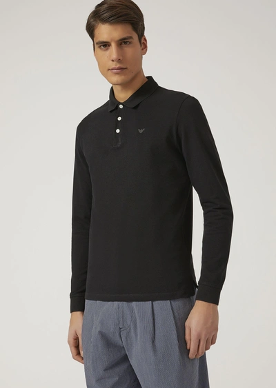 Shop Emporio Armani Polo Shirts - Item 48205508 In Black