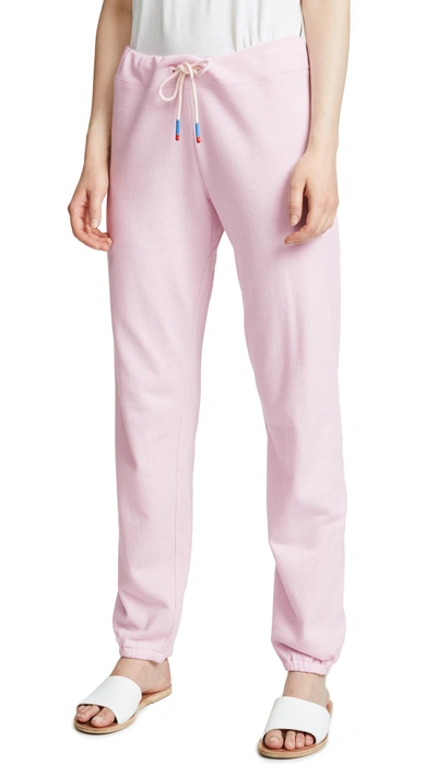 Shop Tory Sport Soft Knit Sweatpants In Cotton Pink
