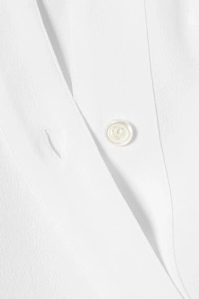 Shop Altuzarra Garcia Asymmetric Crepe De Chine Shirt In White