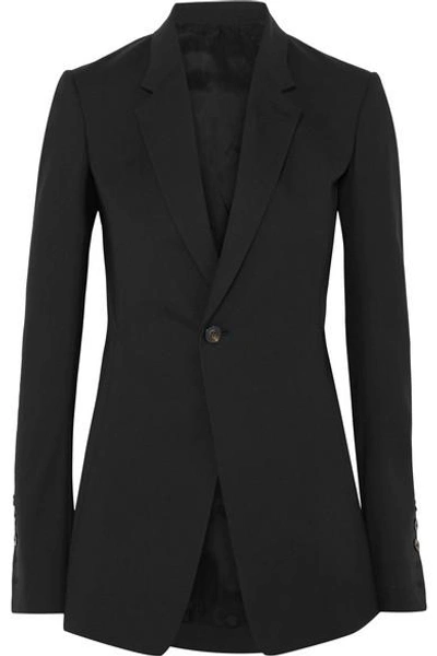 Shop Rick Owens Wool-blend Blazer In Black