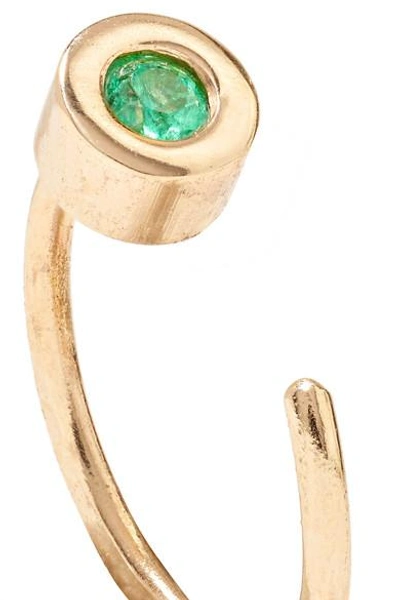 Shop Melissa Joy Manning 14-karat Gold Emerald Earrings