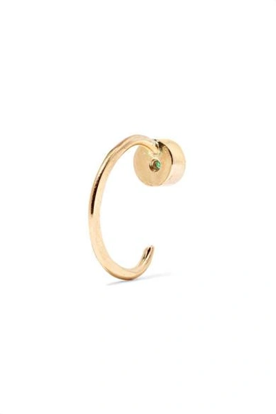 Shop Melissa Joy Manning 14-karat Gold Emerald Earrings