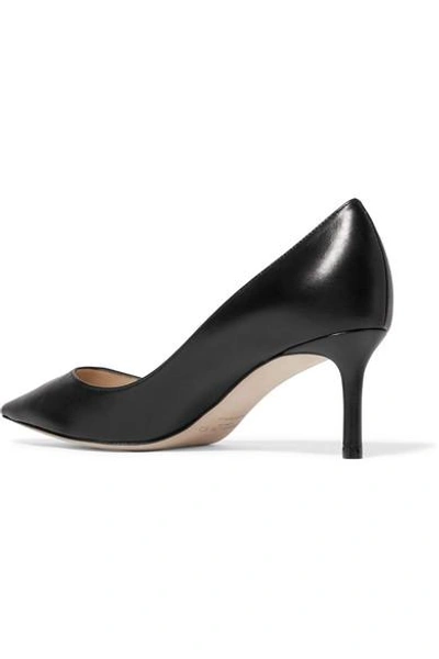 Shop Jimmy Choo Romy 60 Leather Pumps In Black