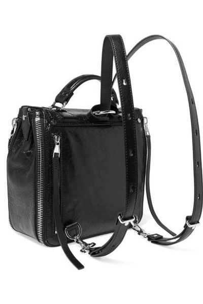 Shop Proenza Schouler Ps1+ Textured-leather Backpack In Black