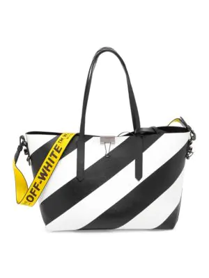 off white leather tote