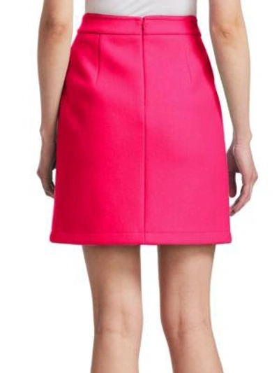 Shop Moschino Zip Pocket Mini Skirt In Pink
