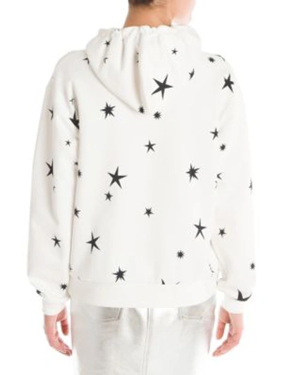 Shop Moschino Space Bear Hoodie In White