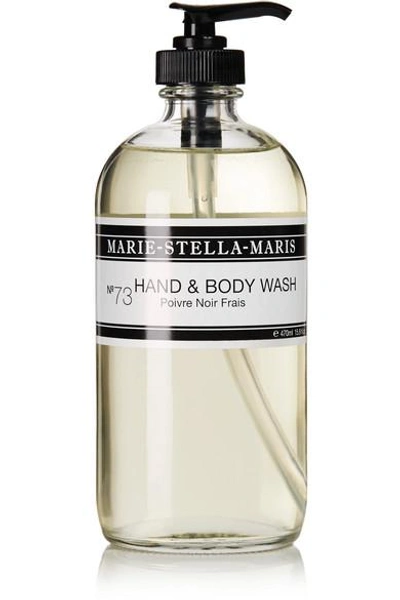 Shop Marie-stella-maris Hand & Body Wash Poivre Noir Frais, 470ml - Colorless