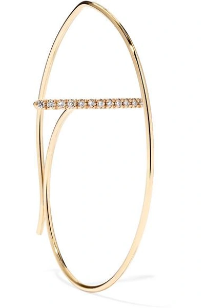 Shop Hirotaka 10-karat Gold Diamond Hoop Earring