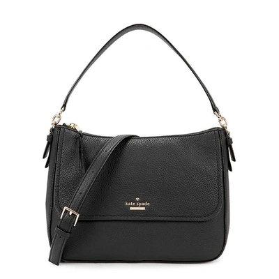 Shop Kate Spade Jackson Street Colette Leather Hobo Bag In Black