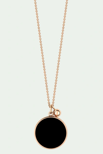 Shop Ginette Ny Ever Onyx Disc Necklace