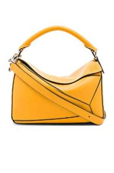 Shop Loewe Puzzle Small Bag In Yellow