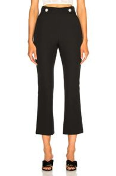 Shop Msgm Cady Pant In Black