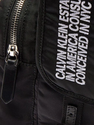 Calvin Klein 205w39nyc Nylon Flap Backpack - Black | ModeSens