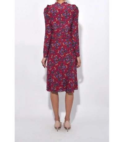 Shop Altuzarra Ourika Dress In Dahlia In Burgundy