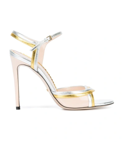 Shop Gucci Millie Sandals In Silver