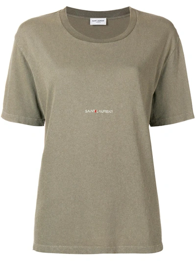 Shop Saint Laurent Classic  T-shirt