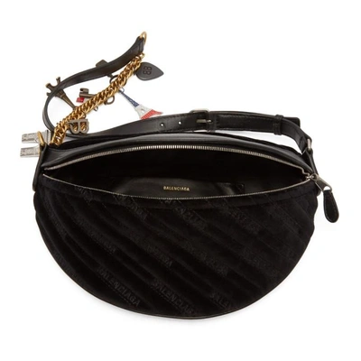 Shop Balenciaga Black Small Souvenir Charm Bag In 1000 Black