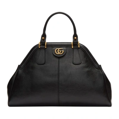 Shop Gucci Black Small Linea Top Handle Bag In 1000 Black