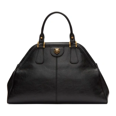 Shop Gucci Black Small Linea Top Handle Bag In 1000 Black