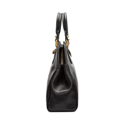 Shop Gucci Black Small Linea Top Handle Bag In 1000 Black