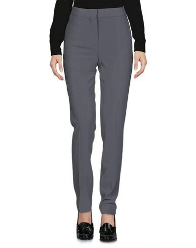 Shop Moschino Casual Pants In Grey