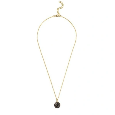 Shop Latelita London Diamond & Sapphire Evil Eye Necklace Gold