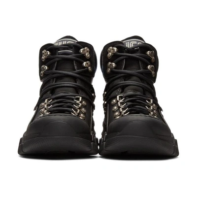 Shop Gucci Black Flashtrek Ankle Boots In 1000 Black