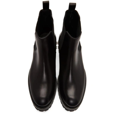 Shop Alexander Mcqueen Black Chelsea Boots In 1000 - Blac