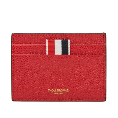 Shop Thom Browne Bi-colour Pebble Grain Card Holder In Multi