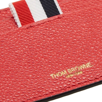 Shop Thom Browne Bi-colour Pebble Grain Card Holder In Multi