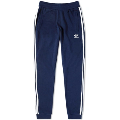 Shop Adidas Originals Adidas 3 Stripe Sweat Pant In Blue